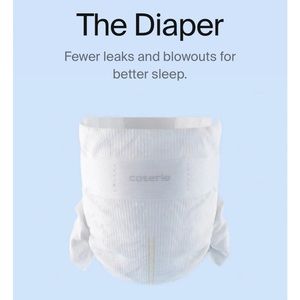 Coterie Diapers - size 1 - three unopened packs (33/pk)